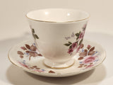 Vintage Queen Anne Pink Roses Flowers Tea Cup & Saucer Set