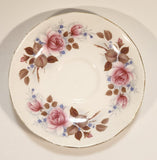 Vintage Queen Anne Pink Roses Flowers Tea Cup & Saucer Set