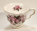 Vintage Queen Anne Pink Roses Flowers Tea Cup & Saucer Set