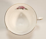 Vintage Queen Anne Pink Roses Flowers Tea Cup & Saucer Set
