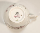 Vintage Queen Anne Pink Roses Flowers Tea Cup & Saucer Set