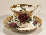 Vintage Royal Albert Old Country Roses Gold Trim Tea Cup & Saucer Set