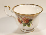 Vintage Royal Albert Bone China England Series of Six Margaret Yellow Roses Flowers Gold Trim Tea Cup & Saucer Set