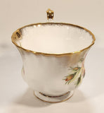 Vintage Royal Albert Bone China England Series of Six Margaret Yellow Roses Flowers Gold Trim Tea Cup & Saucer Set