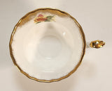 Vintage Royal Albert Bone China England Series of Six Margaret Yellow Roses Flowers Gold Trim Tea Cup & Saucer Set