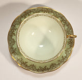 Vintage Roslyn Fine Bone China Mint with Gold Trim Tea Cup Saucer