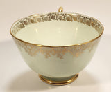 Vintage Roslyn Fine Bone China Mint with Gold Trim Tea Cup Saucer