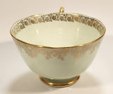 Vintage Roslyn Fine Bone China Mint with Gold Trim Tea Cup Saucer