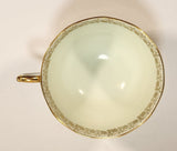 Vintage Roslyn Fine Bone China Mint with Gold Trim Tea Cup Saucer