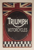 Triumph Motorcycles 8" x 12" Tin Metal Sign New in Package