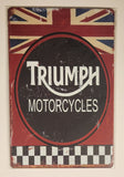 Triumph Motorcycles 8" x 12" Tin Metal Sign New in Package