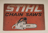 Stihl Chain Saws 8" x 12" Tin Metal Sign New in Package