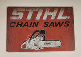 Stihl Chain Saws 8" x 12" Tin Metal Sign New in Package