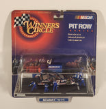1999 Hasbro NASCAR Winner's Circle Pit Row Series Dale Earnhardt Jr. AC Delco Dark Blue Die Cast Toy Car Vehicle Diorama with Pit Crew New in Package