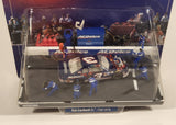 1999 Hasbro NASCAR Winner's Circle Pit Row Series Dale Earnhardt Jr. AC Delco Dark Blue Die Cast Toy Car Vehicle Diorama with Pit Crew New in Package