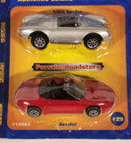 Maisto Road & Track Porsche Roadsters Two Car Value Pack Porsche 550A Spyder Silver Porsche Boxster Red Die Cast Toy Car Vehicle New in Package