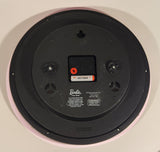 2023 Accutime Mattel Barbie 11 3/4" Pink Chrome Rimmed Wall Clock