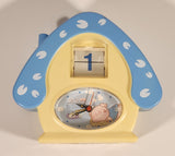 Soundy Co. I Feel Lucky To Have Met You. You Are A Great Friend Pig Themed Yellow and Blue Plastic Desk Calendar Alarm Clock