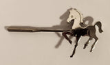 Horse Silver Tone Stick Pin