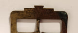 Antique 1920s Design Pat Pend Art Deco Pattern Design Brass Metal Buckle