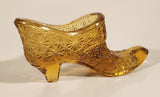 Vintage Fenton Orange Amber Daisy Button High Heel Shoe Art Glass Ornament