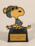 Vintage Aviva United Syndicate Features Snoopy World's Greatest Skier 5" Tall Plastic Trophy