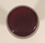 Vintage 1950s Anchor Hocking Ruffled Edge Royal Ruby Red 6 5/8" Glass Vase