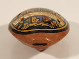 Peruvian Ocarina Flute Hand Painted Clay Pottery Musical Wind Instrument