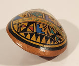Peruvian Ocarina Flute Hand Painted Clay Pottery Musical Wind Instrument