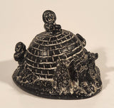 Vintage Vanstone Eskimo Family and Igloo 3” Soapstone Hand Carved Sculpture