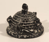 Vintage Vanstone Eskimo Family and Igloo 3” Soapstone Hand Carved Sculpture