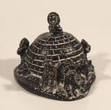 Vintage Vanstone Eskimo Family and Igloo 3” Soapstone Hand Carved Sculpture