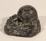 The Wolf Sculptures Eskimo and Igloo 3” Soapstone Hand Carved Sculpture