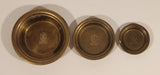 Antique Soho Foundry Sovereign Hill Ballarat Australia Brass Ashtray Set of 3