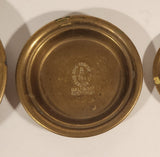 Antique Soho Foundry Sovereign Hill Ballarat Australia Brass Ashtray Set of 3
