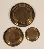 Antique Soho Foundry Sovereign Hill Ballarat Australia Brass Ashtray Set of 3