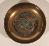 Rare Vintage APS Aviation Power Supply Inc Burbank California 25th Anniversary Serving Brass Turbine Engine Users Throughout The World Brass Metal Ashtray