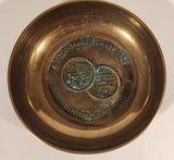 Rare Vintage APS Aviation Power Supply Inc Burbank California 25th Anniversary Serving Brass Turbine Engine Users Throughout The World Brass Metal Ashtray