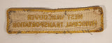 Rare Vintage West Vancouver Transportation Embroidered Fabric Patch Badge