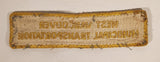 Rare Vintage West Vancouver Transportation Embroidered Fabric Patch Badge