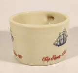 Vintage Shulton Old Spice Ship Grand Turk - Salem 1786 Ships Recovery Salem 1794 White Milk Glass Shaving Mug