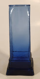 Luxor Hotel Casino Las Vegas Embossed Hieroglyphs Pillars Cobalt Blue 9" Glass Cup
