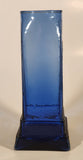 Luxor Hotel Casino Las Vegas Embossed Hieroglyphs Pillars Cobalt Blue 9" Glass Cup