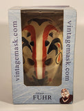 Mikula Agency Vintage Mask NHL Edmonton Oilers Grant Fuhr Ice Hockey Goalie Mask Miniature Scale Model with Stand New in Box