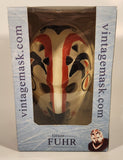 Mikula Agency Vintage Mask NHL Edmonton Oilers Grant Fuhr Ice Hockey Goalie Mask Miniature Scale Model with Stand New in Box