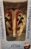 Mikula Agency Vintage Mask NHL Edmonton Oilers Grant Fuhr Ice Hockey Goalie Mask Miniature Scale Model with Stand New in Box