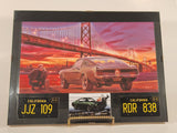 Steve McQueen "Bullitt" San Francisco Golden Gate Bridge Art Print Glass Covered Picture