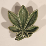 Vintage 1950s Wade Horse Chestnut Leaf Shaped Porcelain Ashtray Made in Ireland