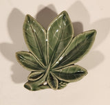 Vintage 1950s Wade Horse Chestnut Leaf Shaped Porcelain Ashtray Made in Ireland
