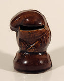 Vintage 1870-1890 Caledonian Pottery 'Souter Johnny' Brown Treacleware Stoneware Coin Bank